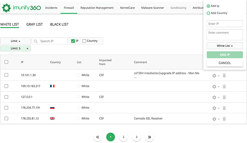 imunify360 advanced firewall