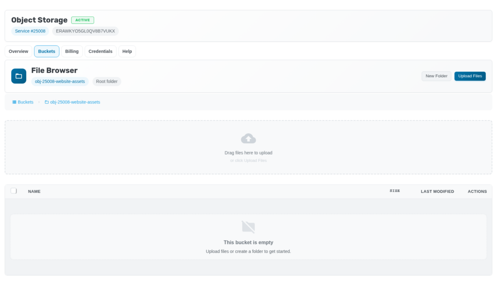 Bucket file browser with drag-and-drop upload and folder support